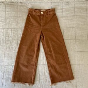 Zara Marine Straight Pants in Rust